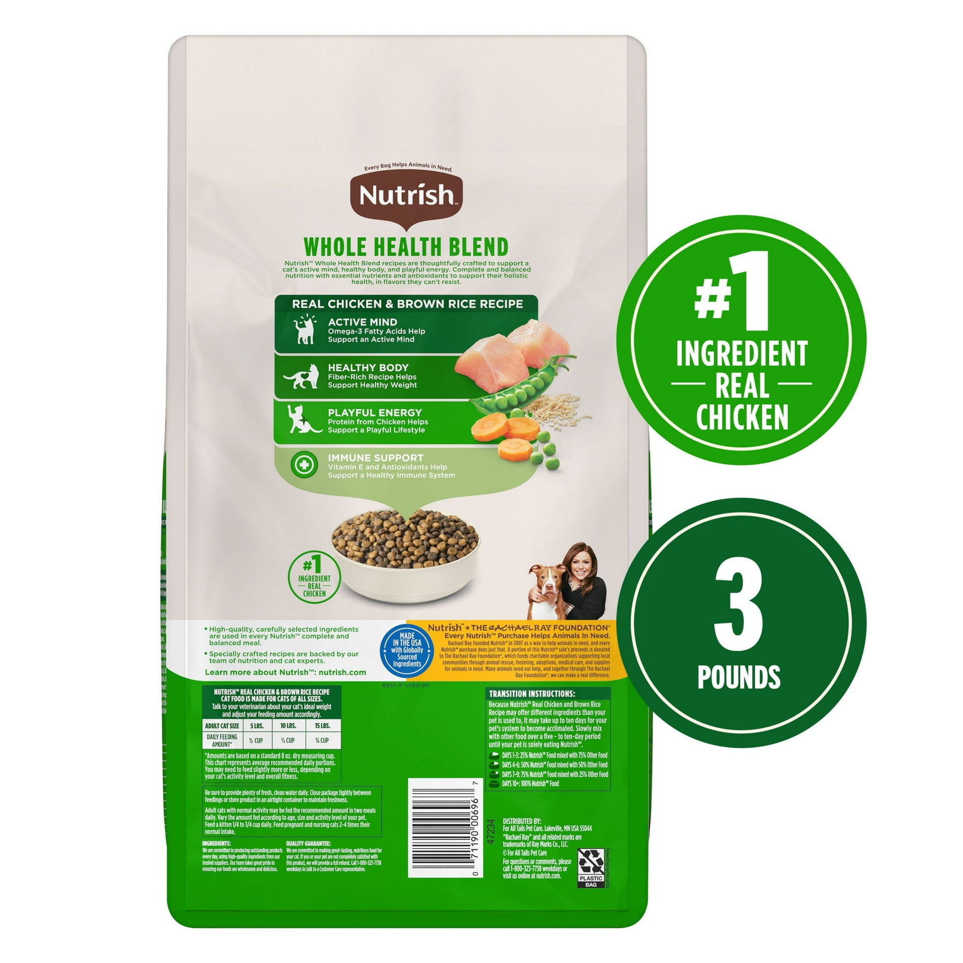 Pet dry cat food – wholesome nutrition for regular feeding to help support energy and overall health