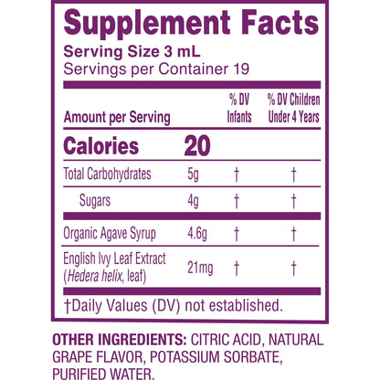 Image displaying text about ingredients and details of a gentle relief product
