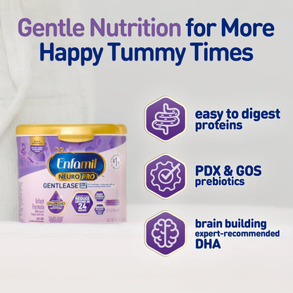 Enfamil NeuroPro Gentlease Powder Baby Formula, For Premium Digestive Support