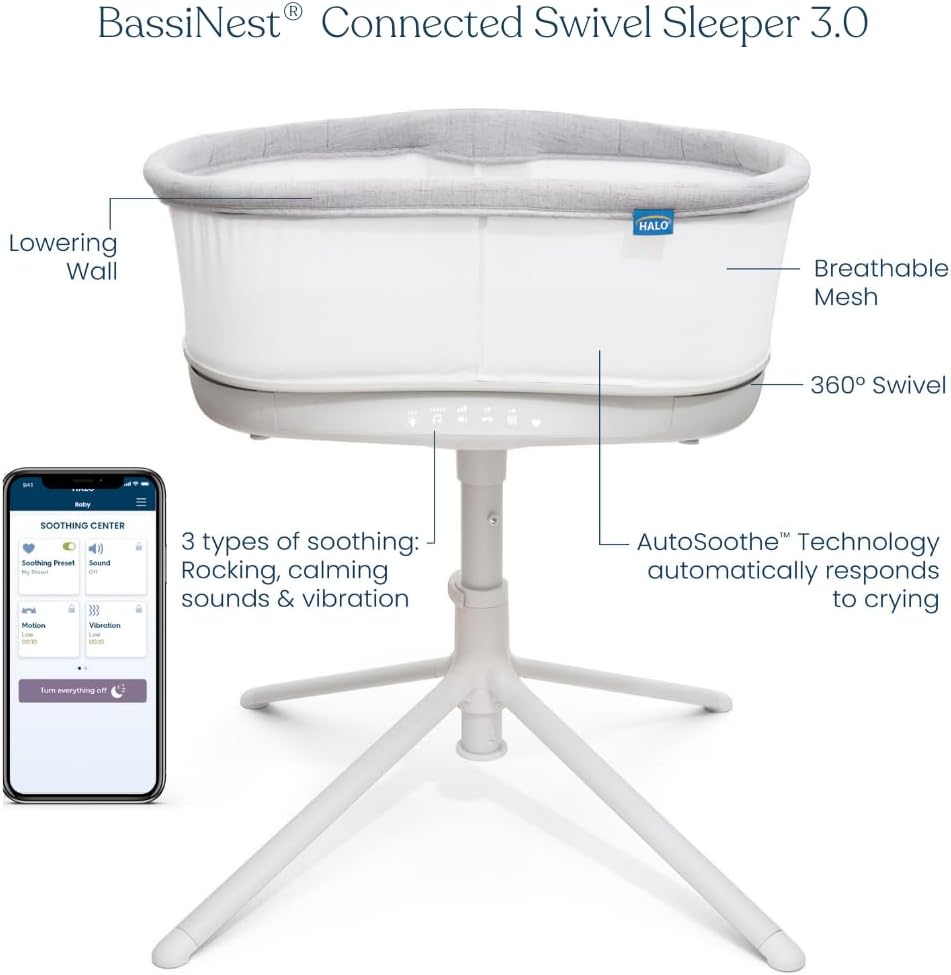Image displaying text about the details of a Baby bassinet