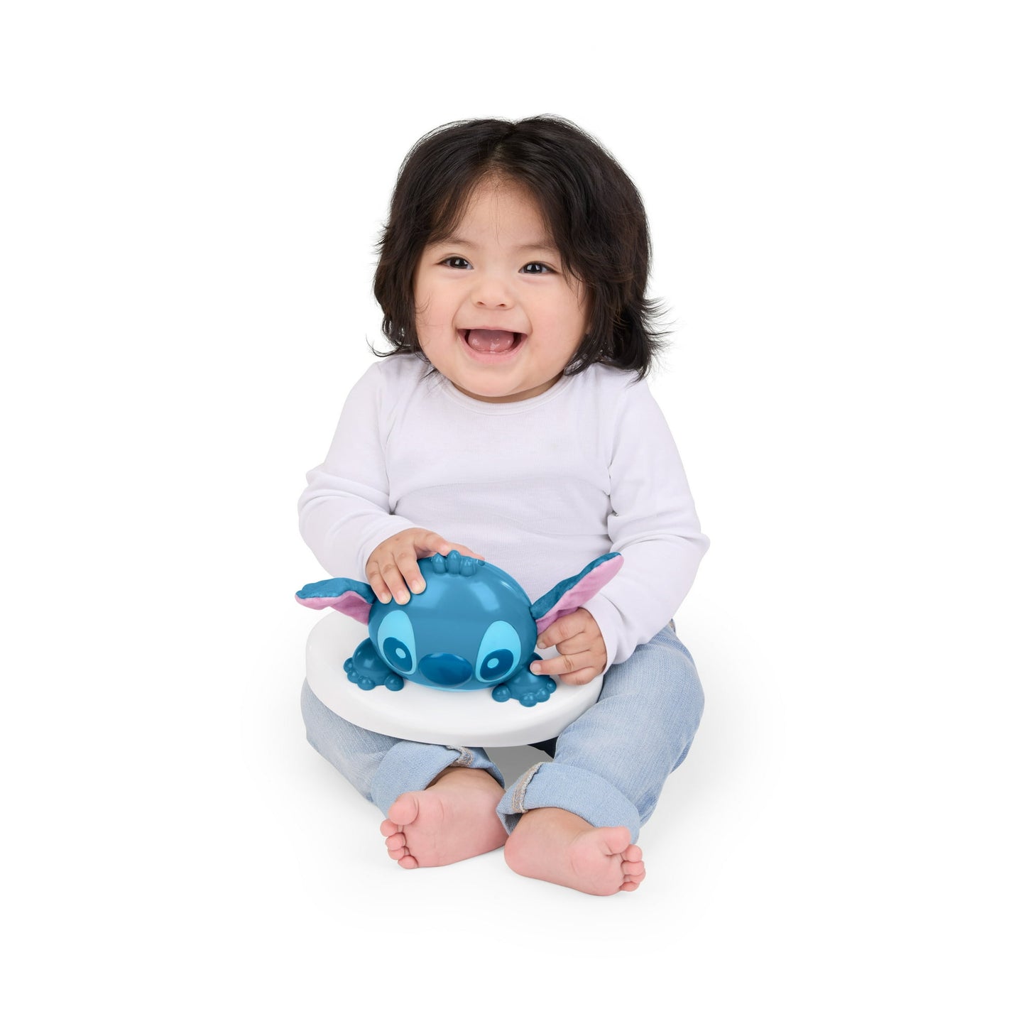 Image displaying a kid plying with a toy of an activity jumper