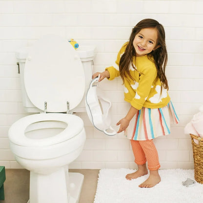 Munchkin Sturdy Toddler Potty Seat, Built-in Handles, Gray, Unisex