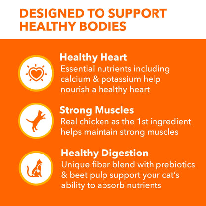 Image displaying text about the details of a dry cat food