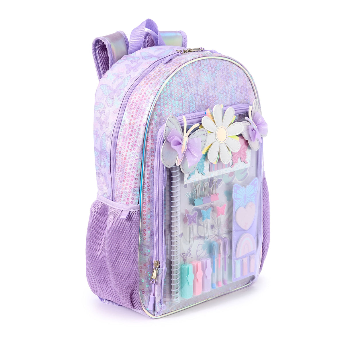 Children's backpack with matching stationery set for school, travel, and everyday organization