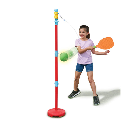 Colorful kids outdoor play equipment for active backyard fun and physical play for toddlers and young children.