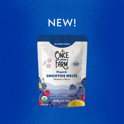 Once Upon a Farm Organic Smoothie Melts, Blueberry Burst, 1oz Bag