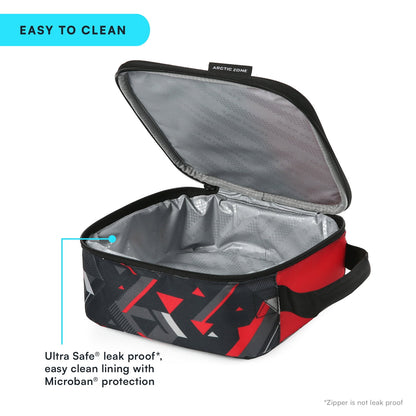 Insulated lunch bag displayed on a white background.