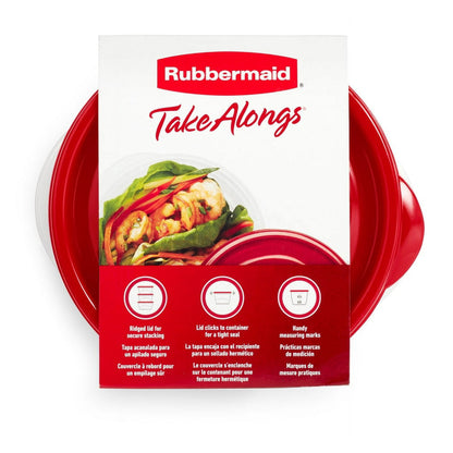 Rubbermaid TakeAlongs Food Storage Containers 3.2 cup Bowls 4pk