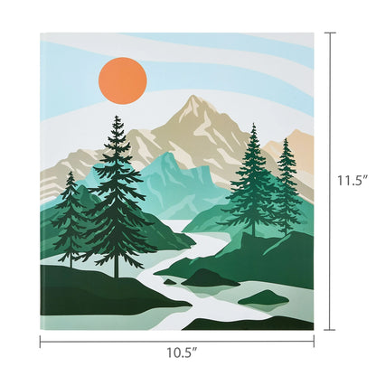 Pen+Gear Fashion 1.5" Round-Ring Binder, Mountain Landscape