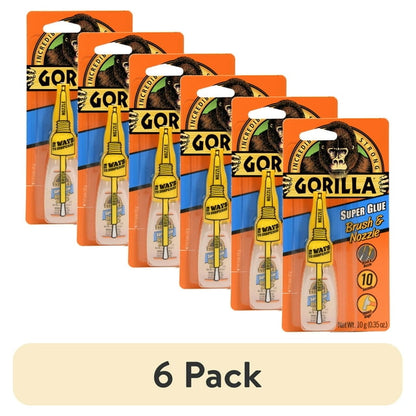 Gorilla Super Glue Brush &amp; Nozzle, 10g