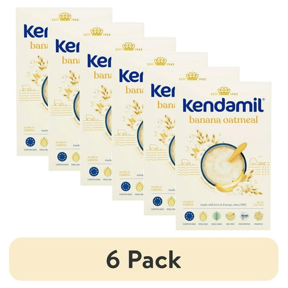 (6 pack) Kendamil Banana Creamy Oatmeal Cereal - 8oz