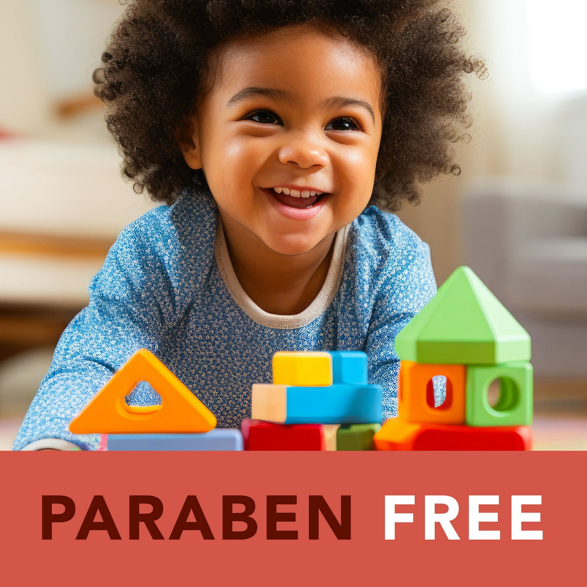 Image displaying a baby with text