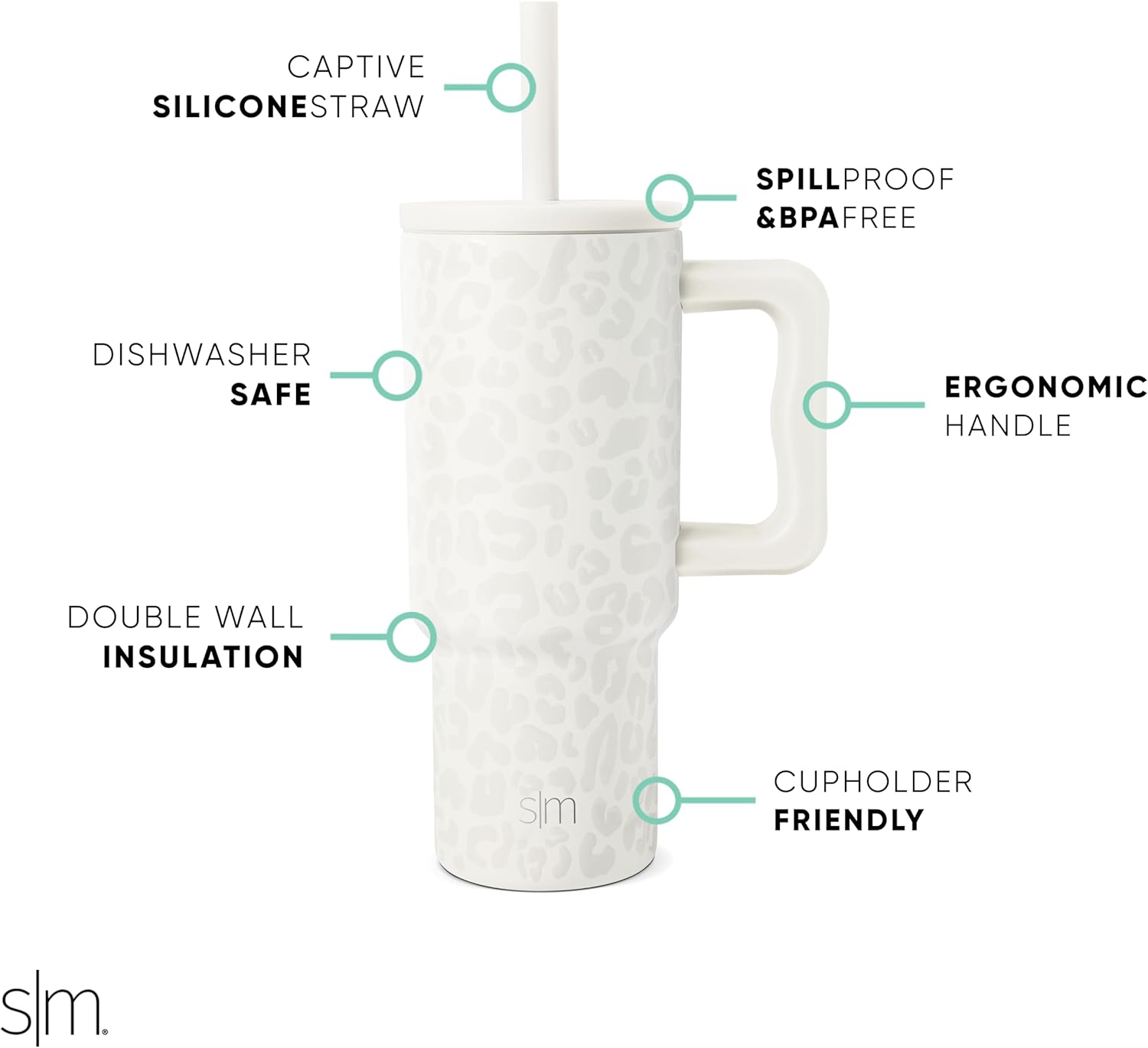 Image displaying a kid holding a tumbler and text about it's details