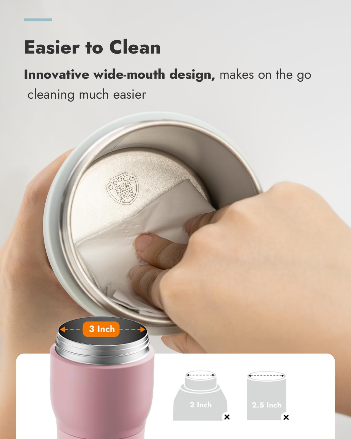 Image displaying a baby bottle warmer/sterilizer and text about it's details