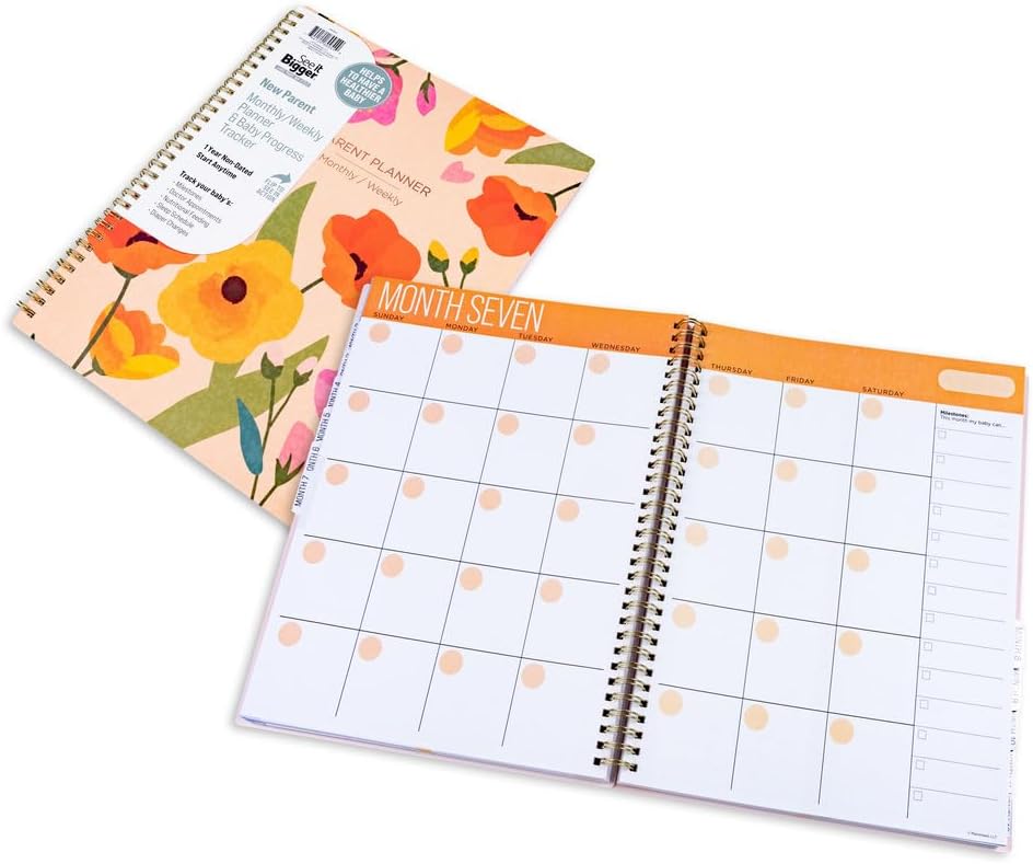 Parent planner – versatile organizer designed to help parents track schedules, routines, milestones, and baby activities.
