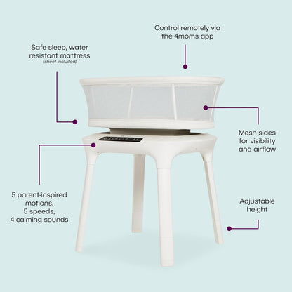 Image displaying text about the details of a Baby bassinet