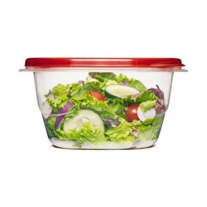 Rubbermaid TakeAlongs 5.2 Cup Deep Square Food Storage Container, Set of 4