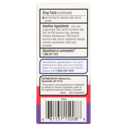 Image displaying text about ingredients and details of a gentle relief product