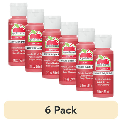 6 pack Acrylic craft paint with matte finish – great for arts, crafts, and DIY projects