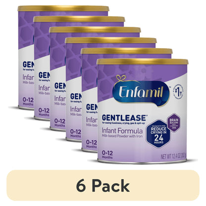 6 pack infant formula cans with a '6 Pack' label on a white background