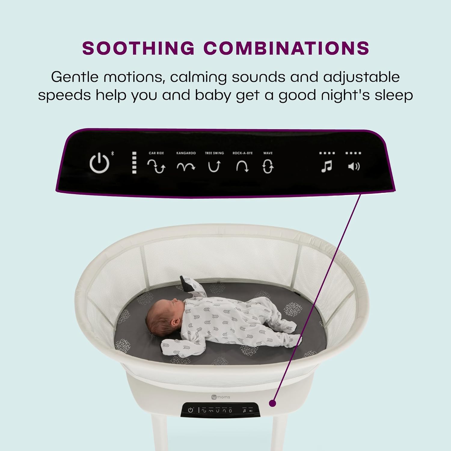 Image displaying text about the details of a Baby bassinet