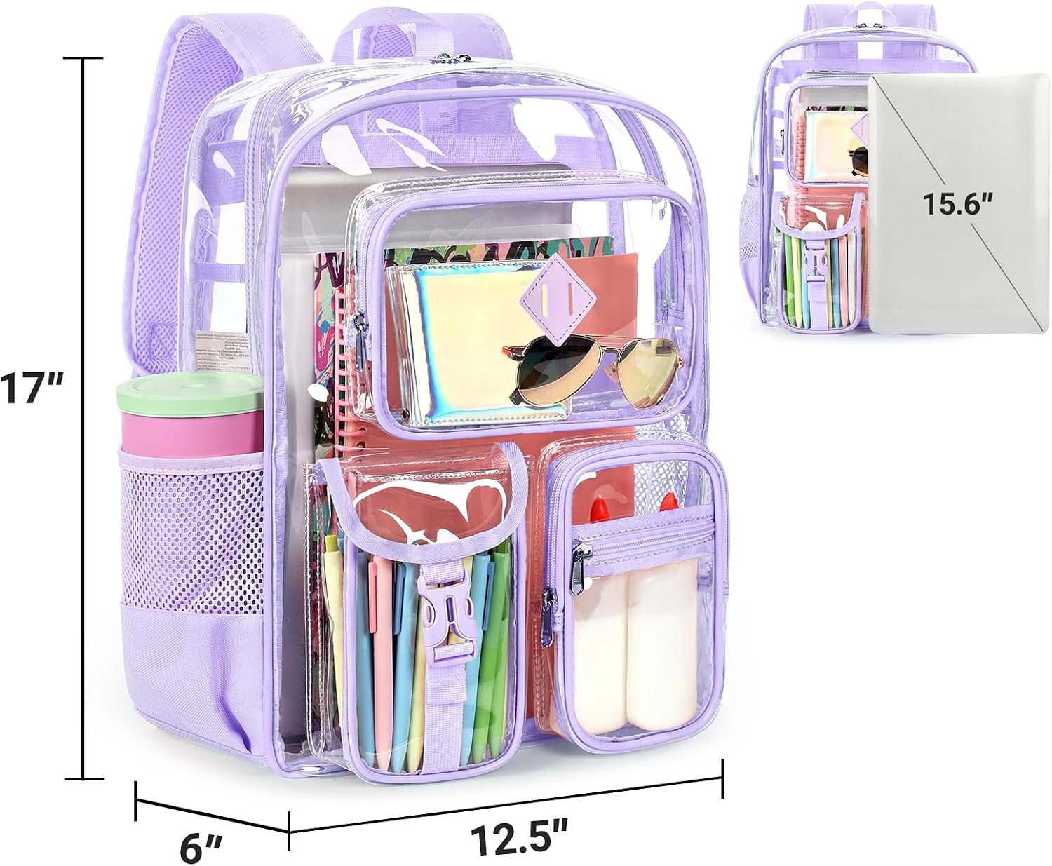 Large-capacity interior for books, folders, laptops, and daily essentials.