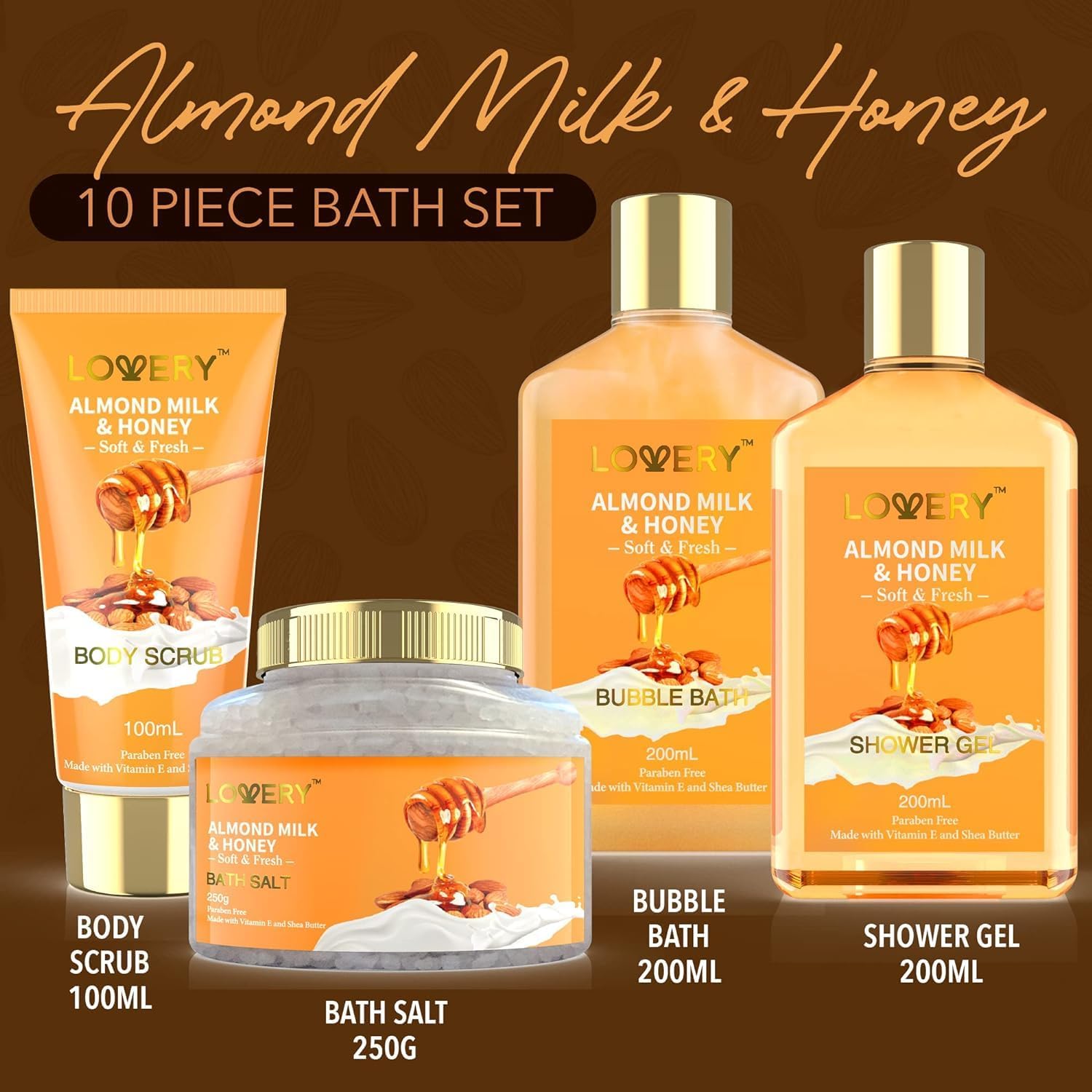Image displaying text  about the details of a gift set for new moms