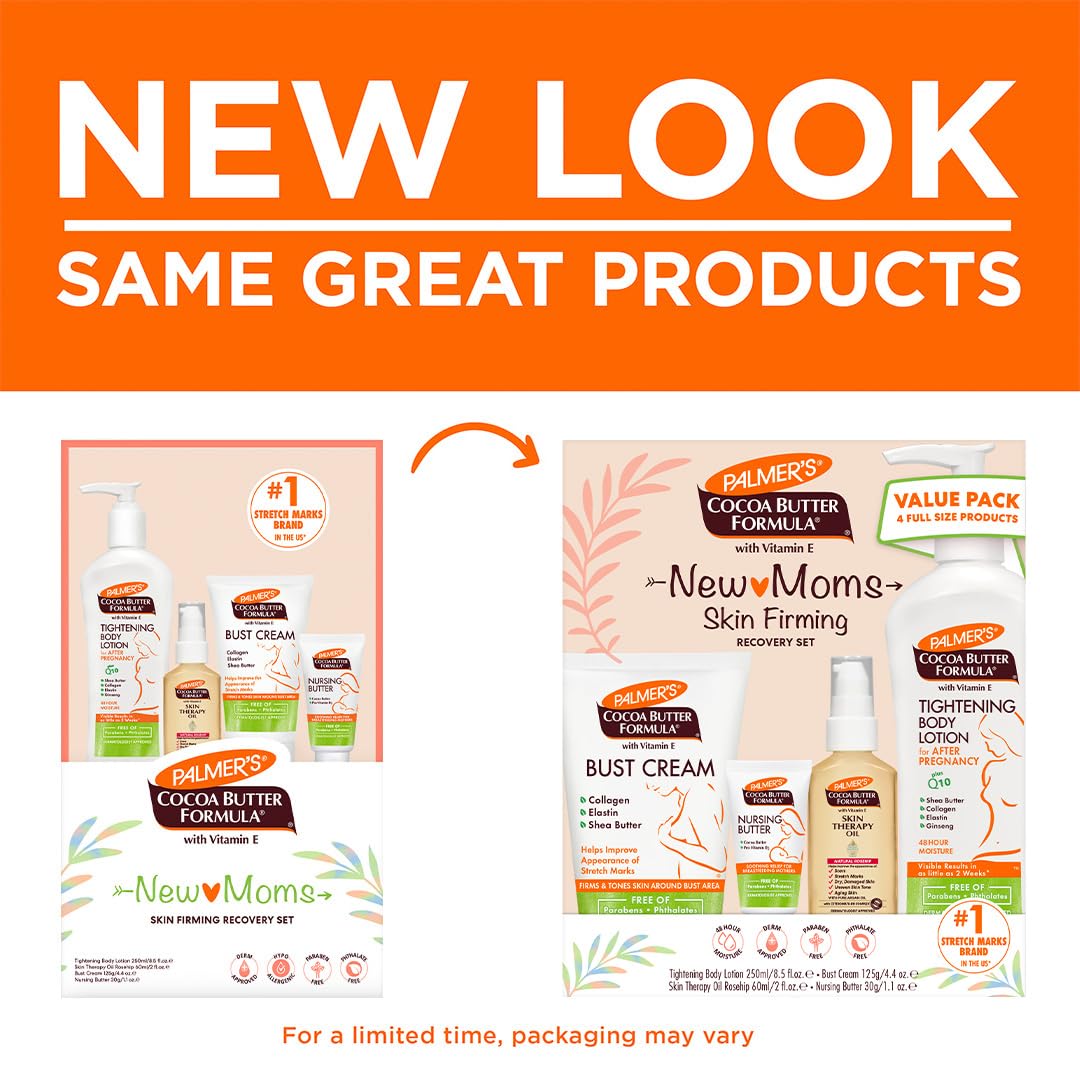 Image displaying text  about the details of a gift set for new moms