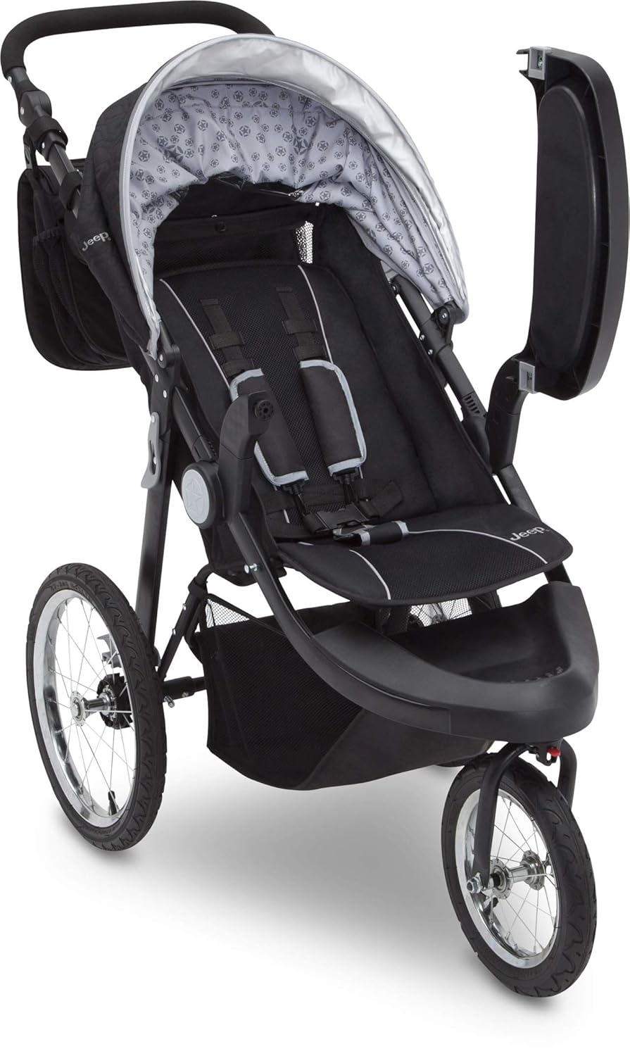 Jogging stroller – rugged all-terrain stroller for babies and toddlers, ideal for outdoor runs, walks, and active family outings