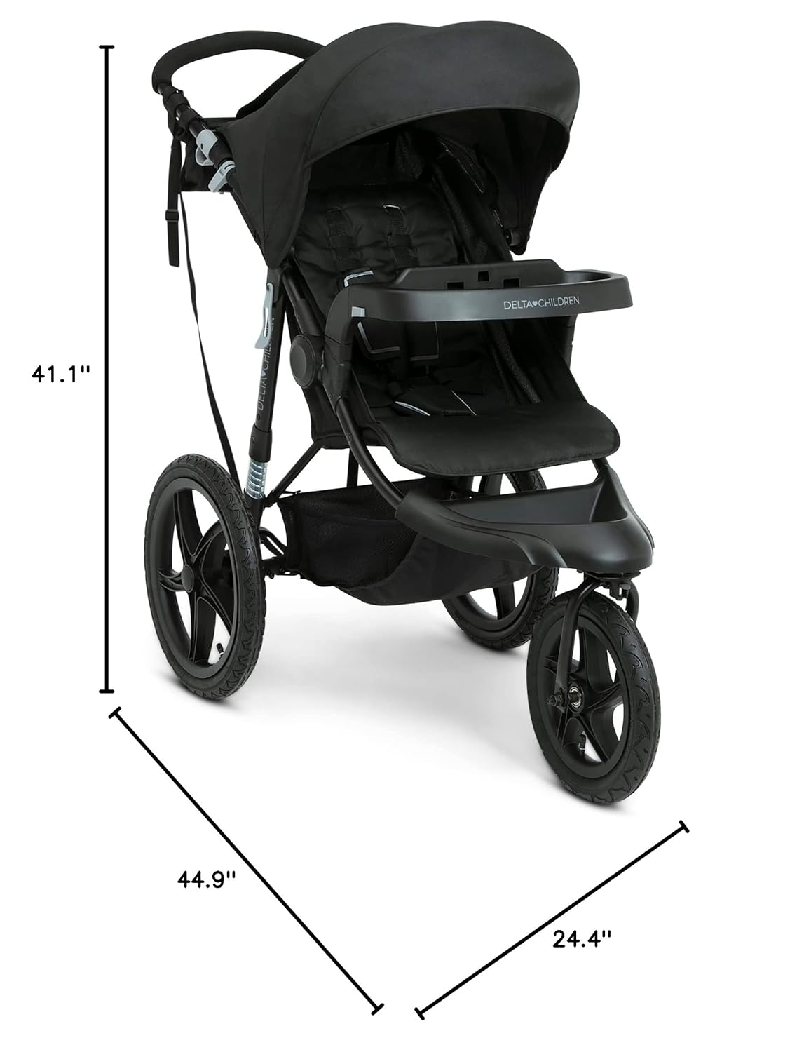 Jogging stroller – rugged all-terrain stroller for babies and toddlers, ideal for outdoor runs, walks, and active family outings