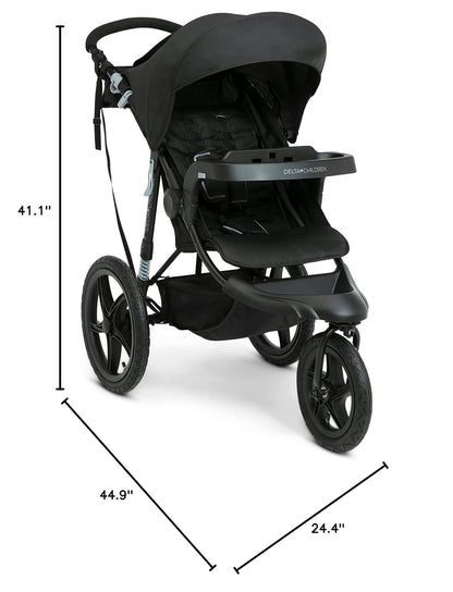Jogging stroller – rugged all-terrain stroller for babies and toddlers, ideal for outdoor runs, walks, and active family outings