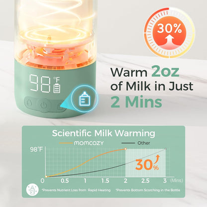 Image displaying a baby bottle warmer/sterilizer and text about it's details