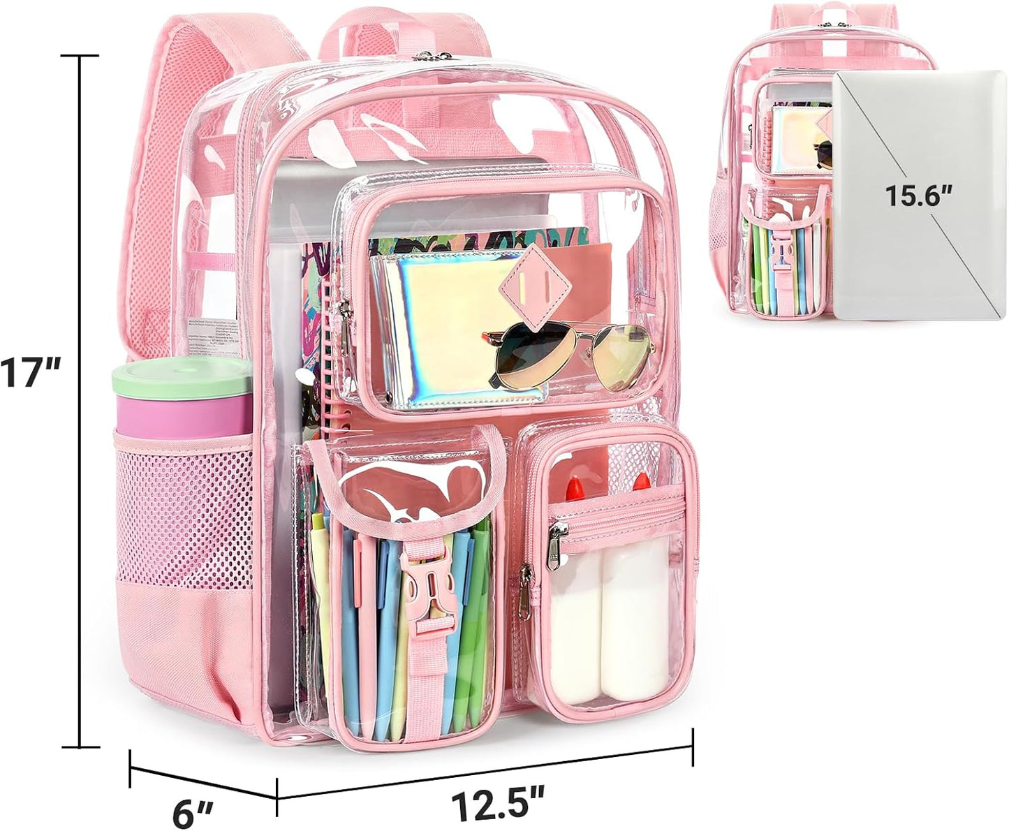 Large-capacity interior for books, folders, laptops, and daily essentials.
