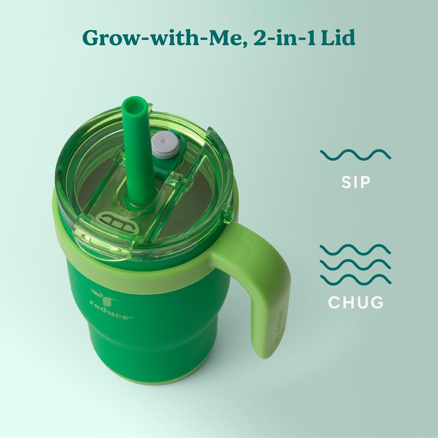 Image displaying a kid's tumbler and text about it's details