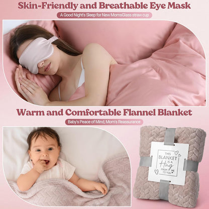 Image displaying text  about the details of a gift set for new moms