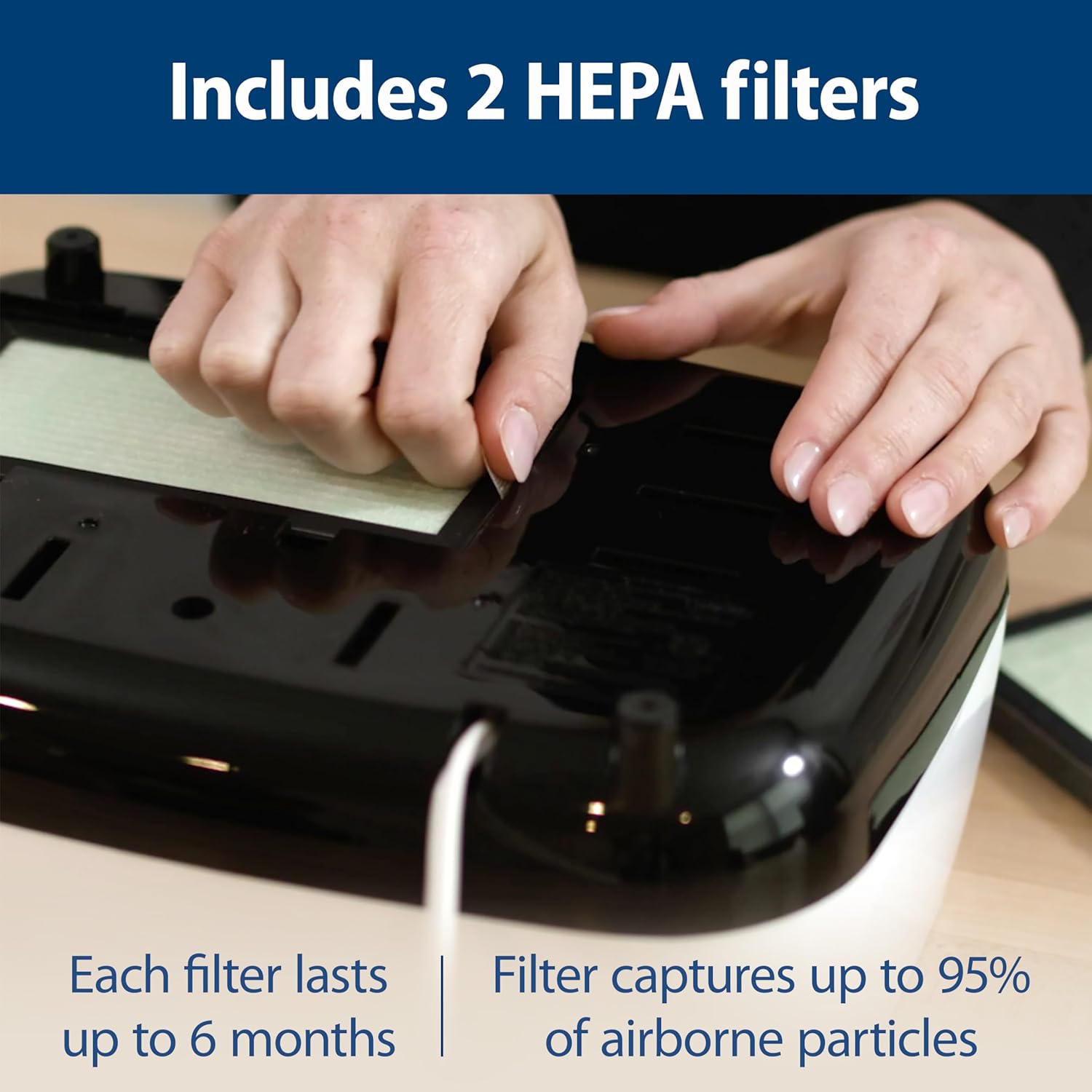 Image displaying a baby bottle sterilizer with text about it's details