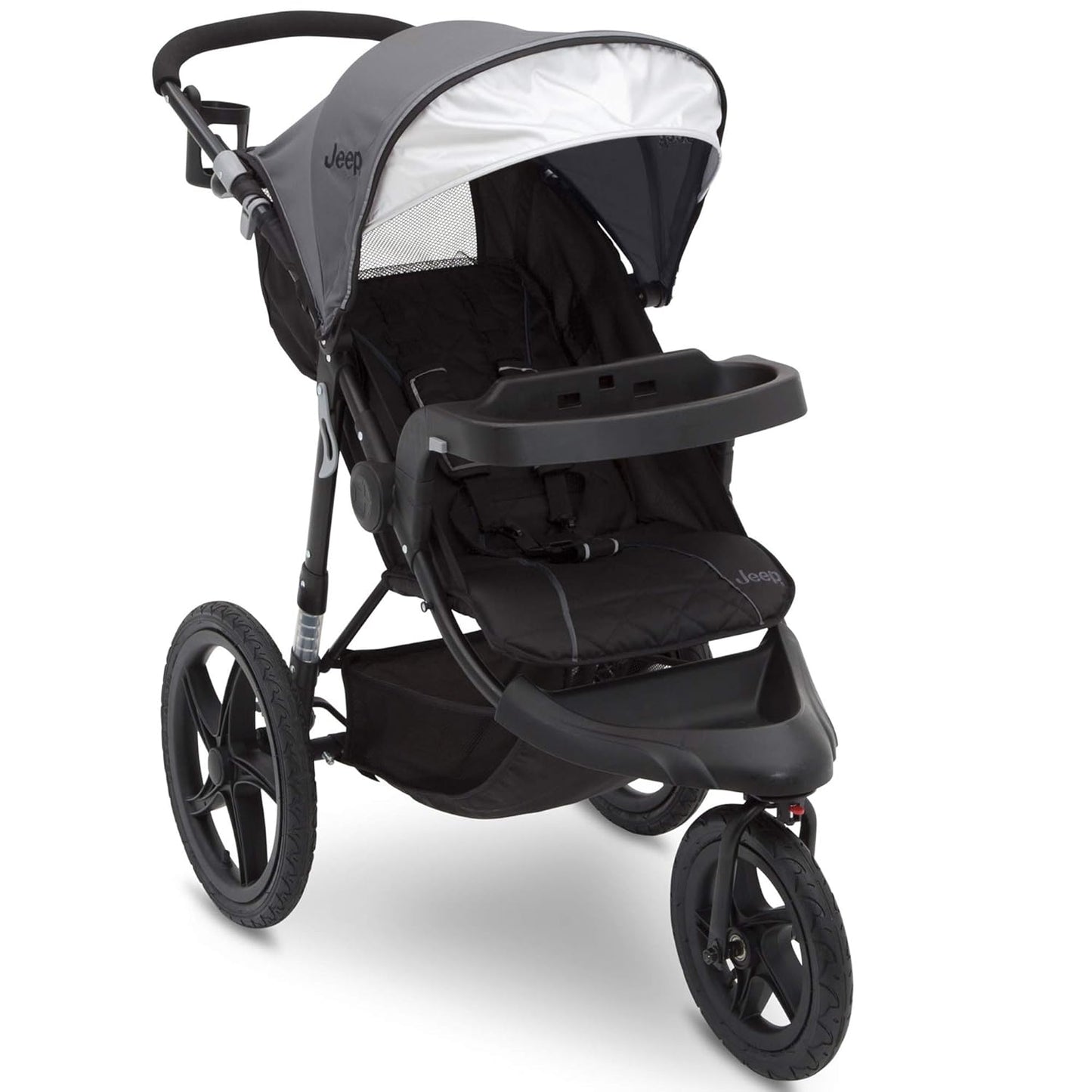 Jogging stroller – rugged all-terrain stroller for babies and toddlers, ideal for outdoor runs, walks, and active family outings