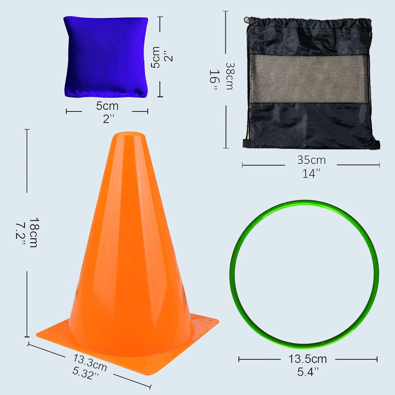 Image displaying a Colorful kids outdoor play equipmentand it's dimensions.