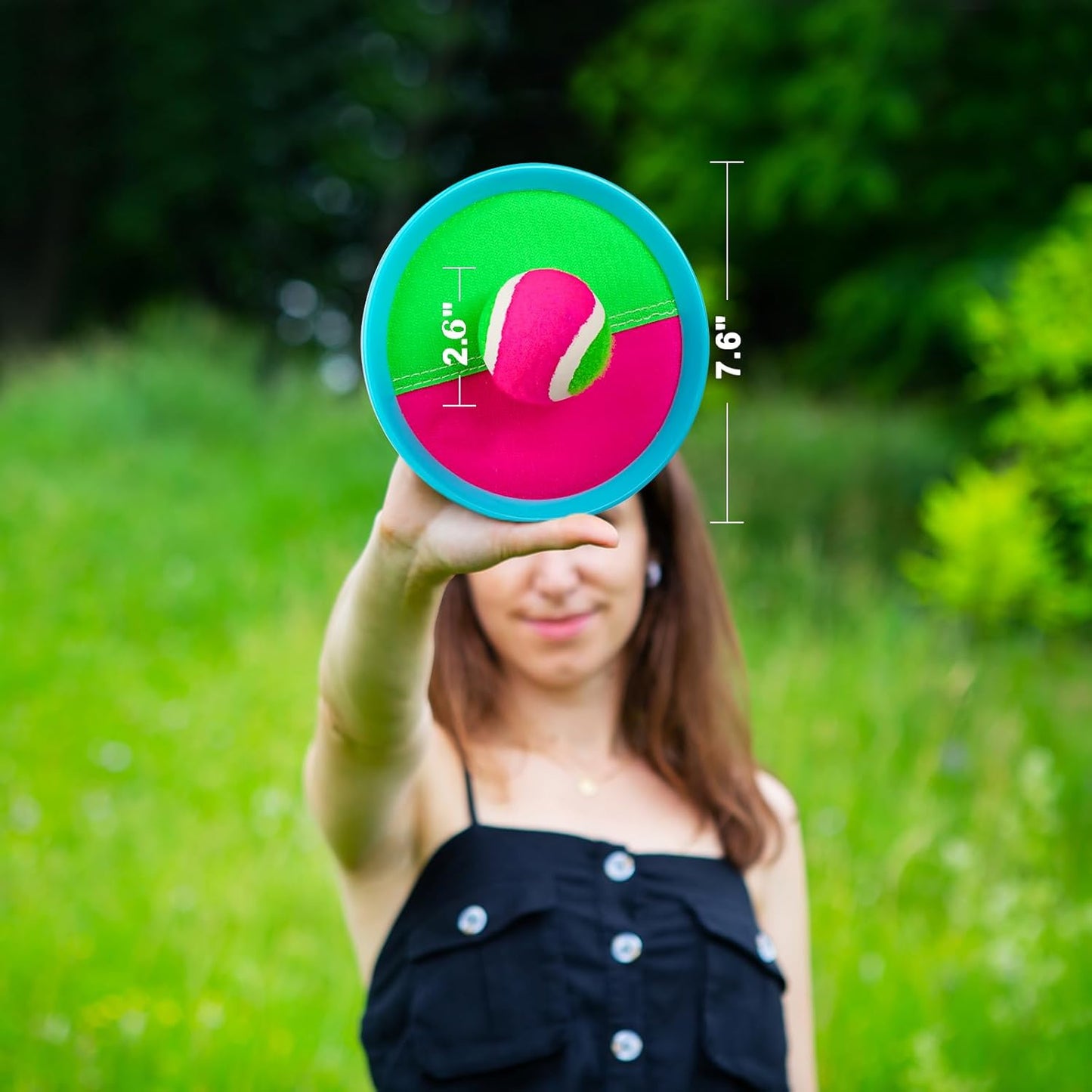 Image displaying a Colorful kids outdoor play equipmentand it's dimensions.