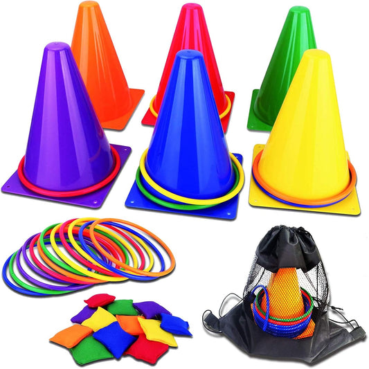 Colorful kids outdoor play equipment for active backyard fun and physical play for toddlers and young children.