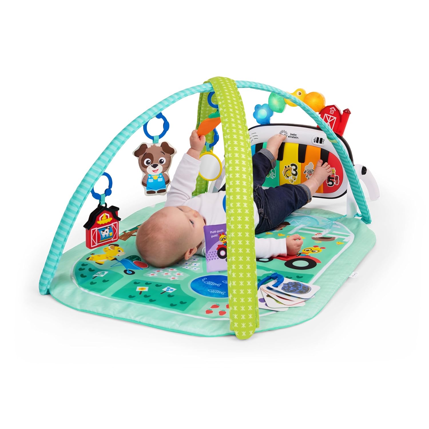 Image displaying a baby playinng with a Baby activity play set
