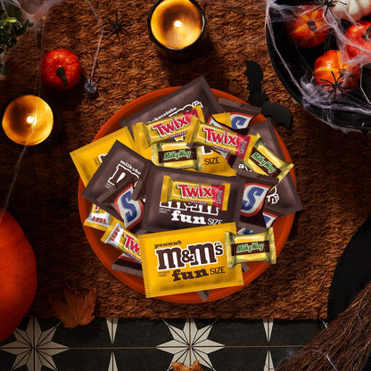 M&M's, Snickers, Twix & Milky Way Chocolate Halloween Candy Variety Pack - 200 Ct Bulk Bag