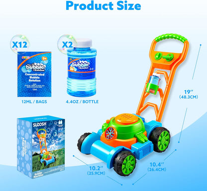 Image displaying a Colorful kids outdoor play equipmentand it's dimensions.