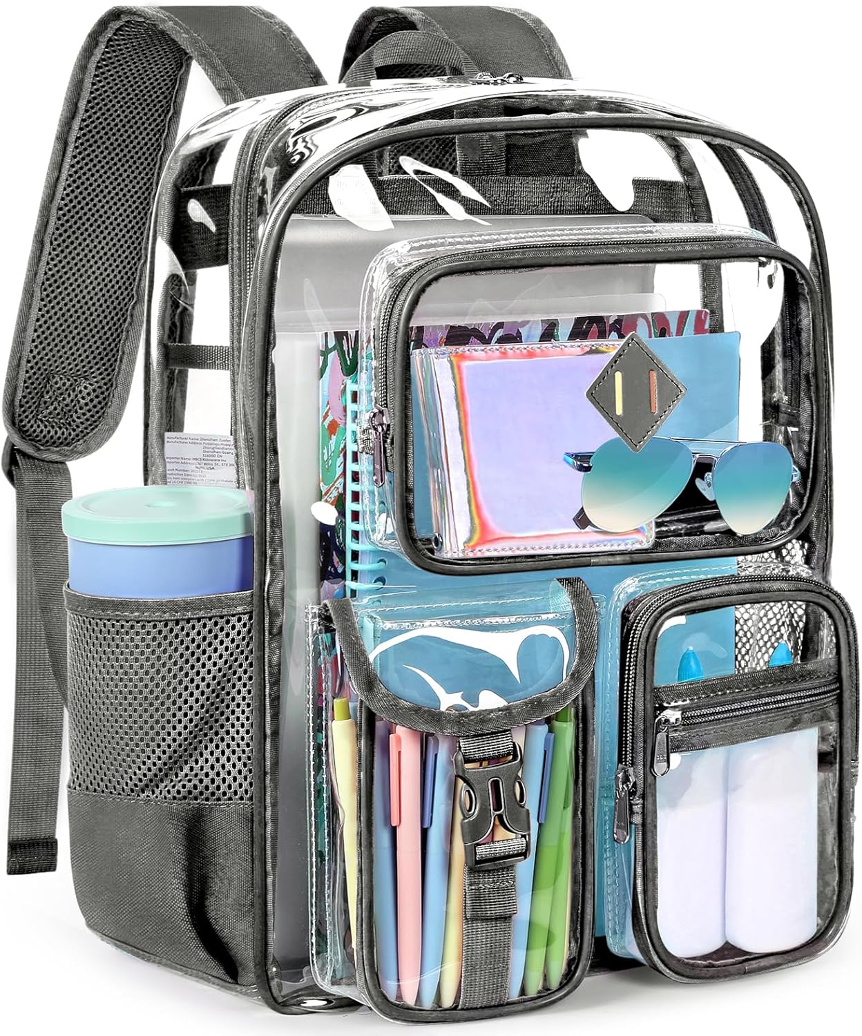 Large-capacity interior for books, folders, laptops, and daily essentials.