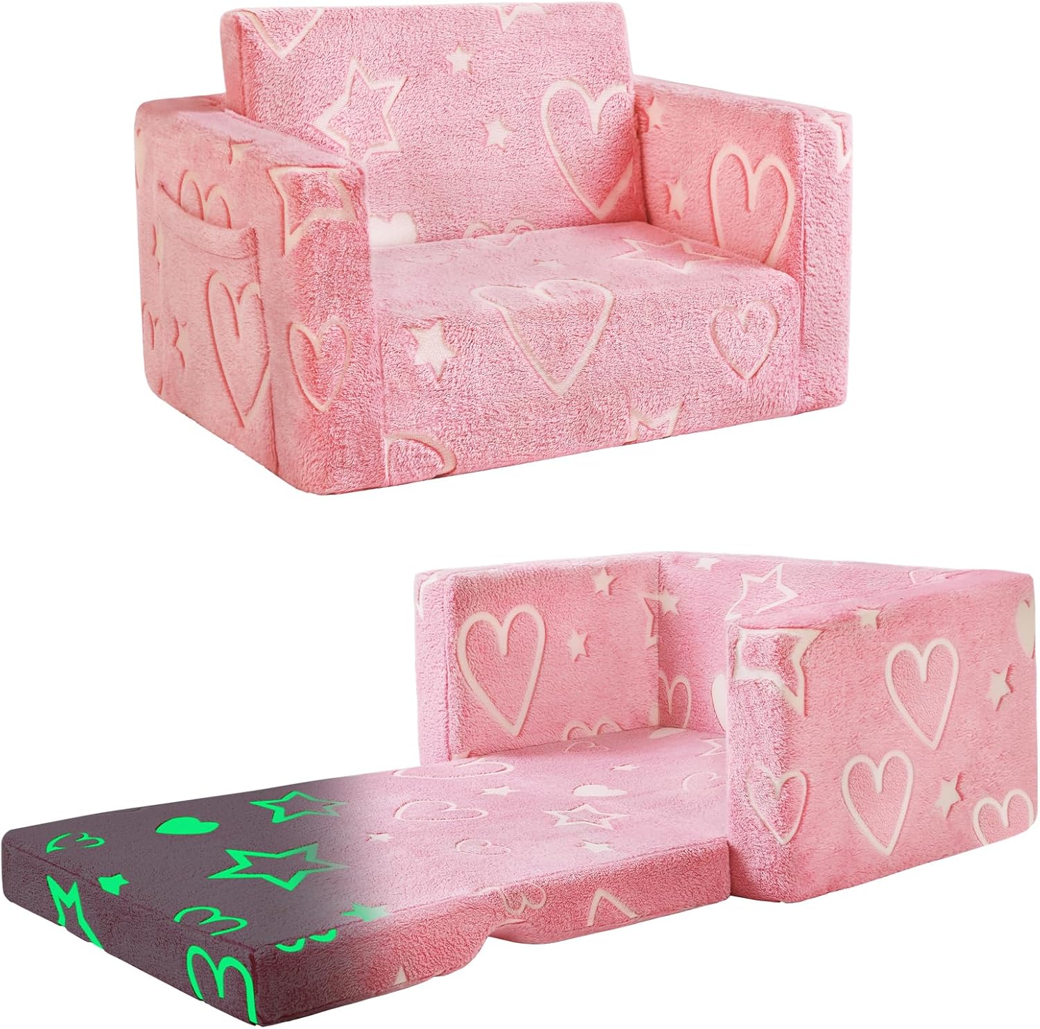 Soft modular play furniture for children, ideal for imaginative play, relaxing, and flexible indoor activities