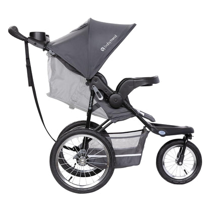 Jogging stroller – rugged all-terrain stroller for babies and toddlers, ideal for outdoor runs, walks, and active family outings