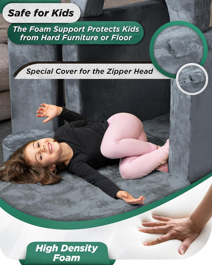 Image displaying kids playing with a soft modular play furniture