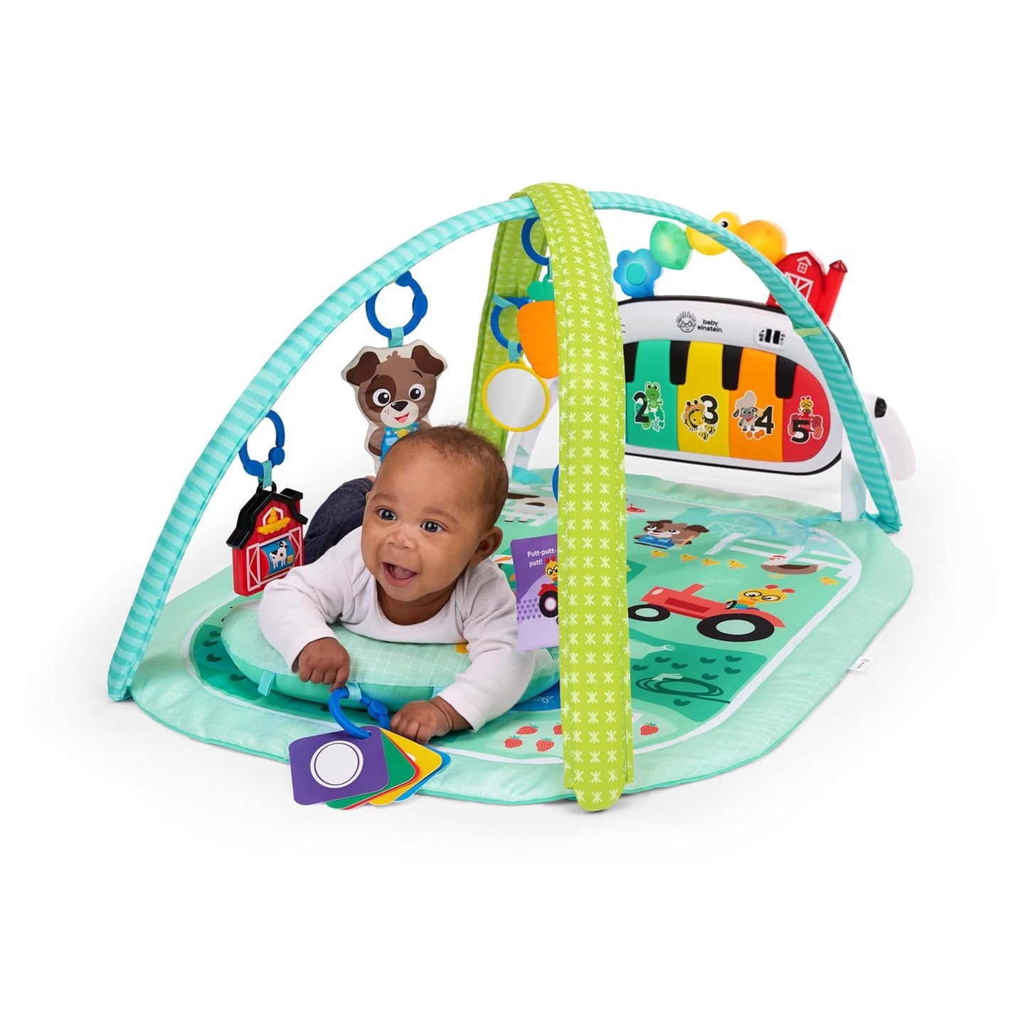 Image displaying a baby playinng with a Baby activity play set