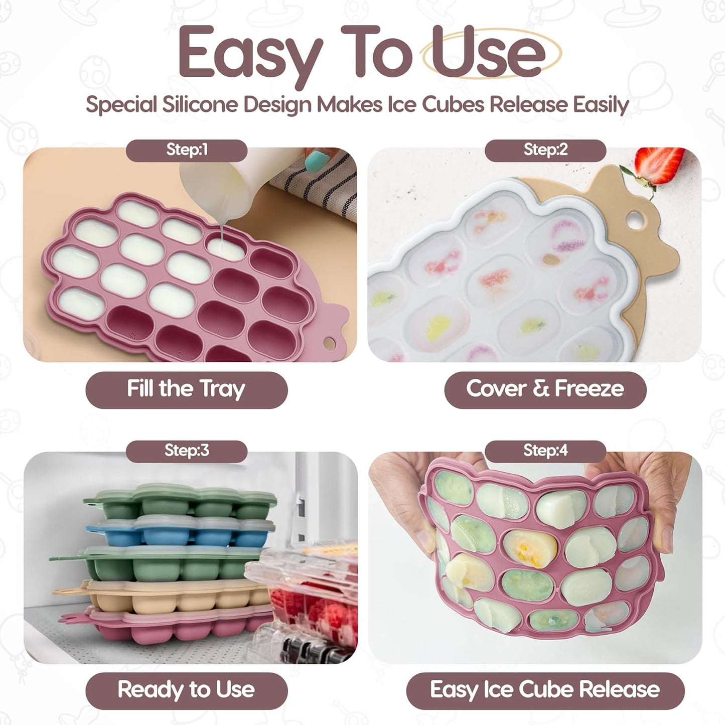 O’doe Baby Food Freezer Trays