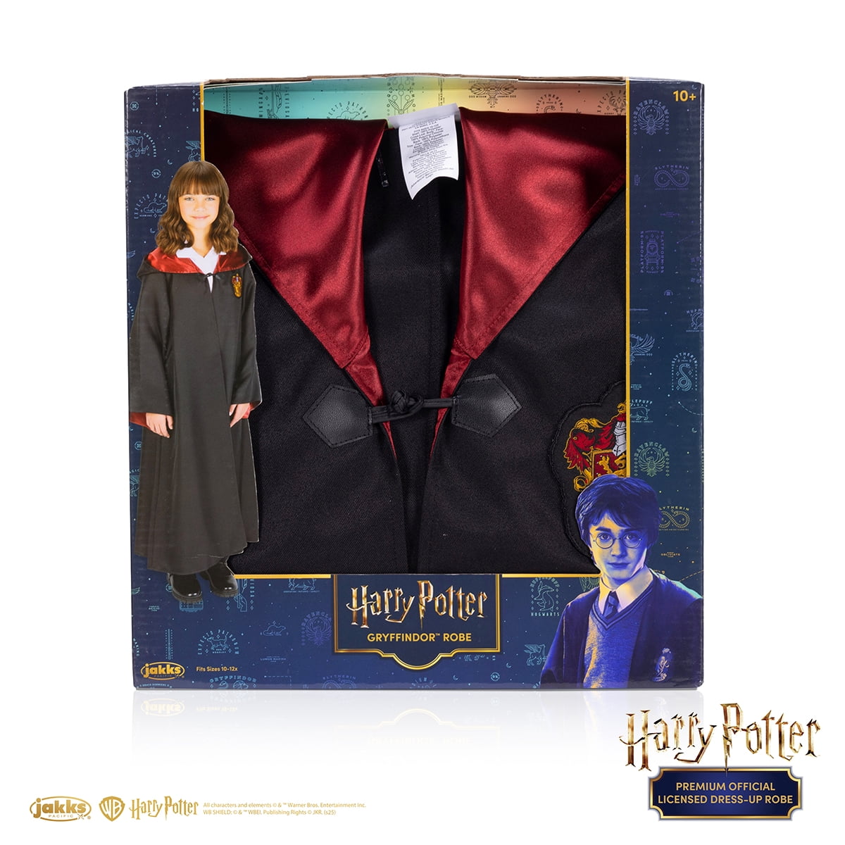 Premium Harry Potter Gryffindor Hogwarts Official Robe Dress Up Cosplay Wizarding World Pretend and Play for Child Ages 10 Years and Up Unisex Fit
